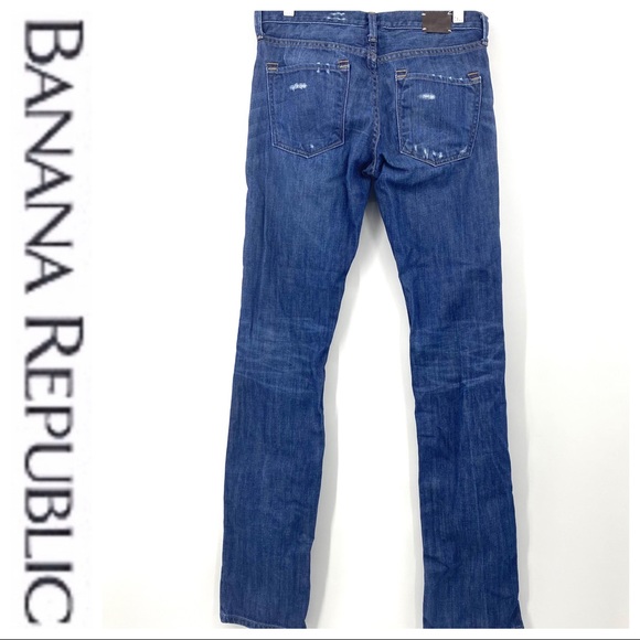 💕SALE💕Banana Republic Straight Distressed Denim - Picture 3 of 9